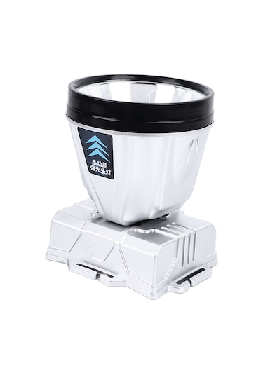 Ximistore9 Yüksek Parlaklık Şarj Edilebilir Entegre Batarya Ve Güç Göstergeli 32 Led Zoomlu, Isıya Dayanıklı, Su Geçirmez Kafa Feneri Gümüş Diğer