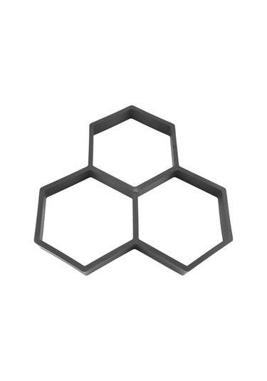 Xiyyadms Çok Kullanımlı Plastik Bahçe Yolları Kalıbı - Geometrik Desenli Beton Basamak Taşı Yapıcı, Tekrarlı Kullanım