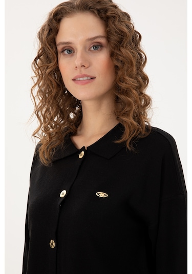 U.s. Polo Assn. Kadın Siyah Hırka Triko 50297152-vr046 Siyah