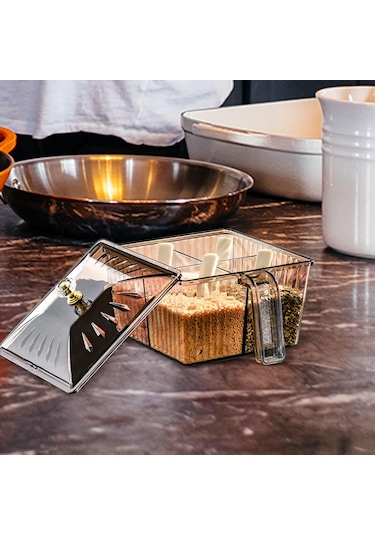 Suntek Restoran Mutfak Grisi Için Kapaklı Ve Kaşıklı Çeşni