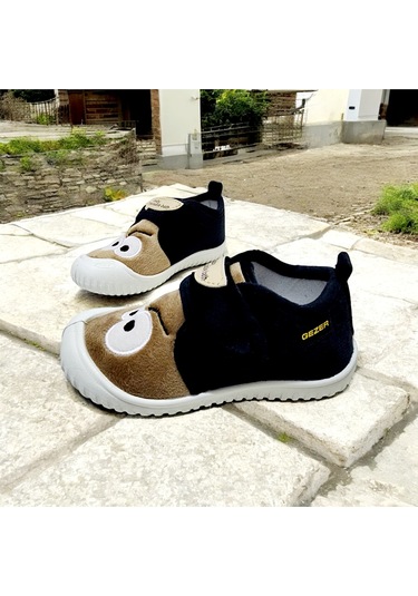 Yumuşacık Cırtlı Ortopedik Eğlenceli Göz Kreş,anaokuku,ev Pandufu Taba - Siyah