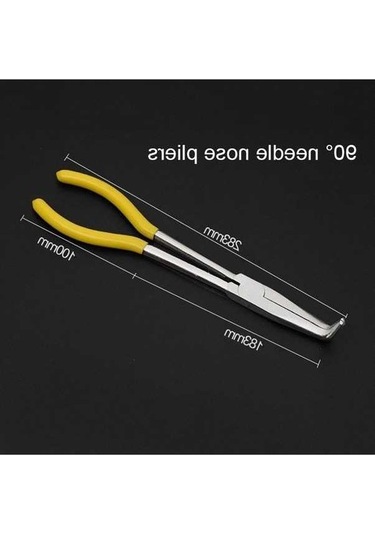 Fastbuy 11 İnç 90 Bükme İğne Burunlu Pense, Multifonksiyonel El Aleti, Kullanışlı Demir İşçiliği Aleti