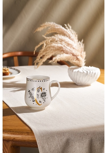 Emsan Artisan C Letter New Bone Kupa 220 Ml