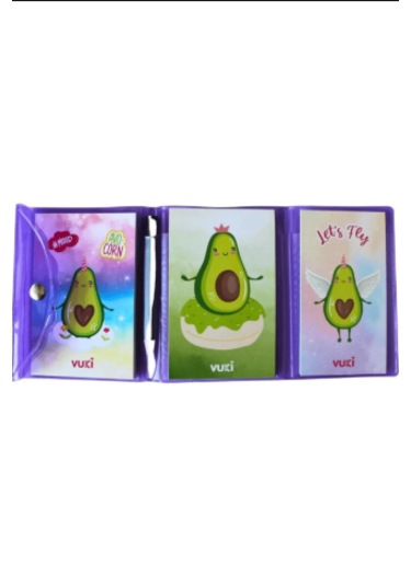 Vukı Renklı Mını Kalemlı Defter Avokado Vk-0114-04