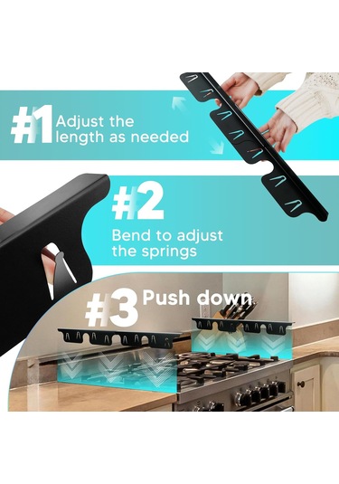 Paslanmaz Çelik Soba Boşluğu Kapakları 13.8 27.5 İnç Geri Çekilebilir, Menzil Trim Kiti