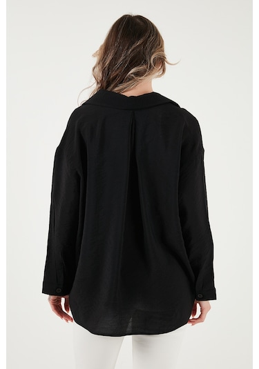 Fashion Friends Bayan Gömlek 25y0571k1 Siyah Siyah
