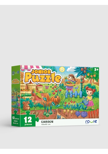 Eğitici Çocuk Kutu Oyunu Junıor Bahçe Puzzle 12 Parça Puzzle 3+ Y