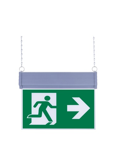 Sg051-s1 Çift Yönlü Acil Yönlendirme Armatürü Zincirli Sağ-sol Yeşil