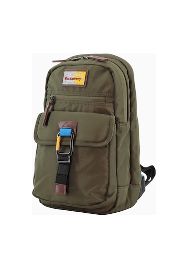 Discovery Icon Rfıd Korumalı Sürdürülebilir Sling 8l Kapasiteli Unisex Omuz Çantası Haki 2