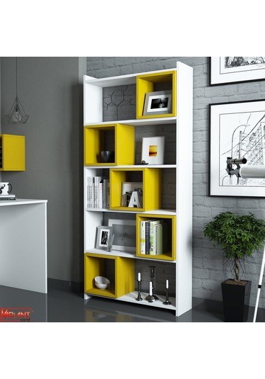 Variant Variant Box Kitaplık - Beyaz / Sarı