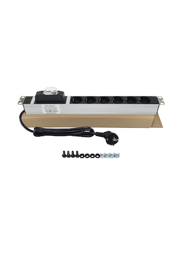 Amp Pdu 6'lı Sigortalı Rack Tipi Priz  Grup