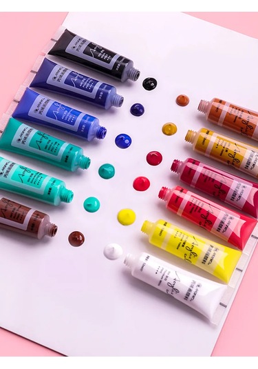 Maries Akrilik Boyalar 12 Renk, 12 Ml Tüplerde 389068172 Diğer