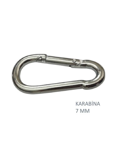 Galvanizli Karabina, 7 Mm, Askı, Çengel, Kanca, Anahtarlık