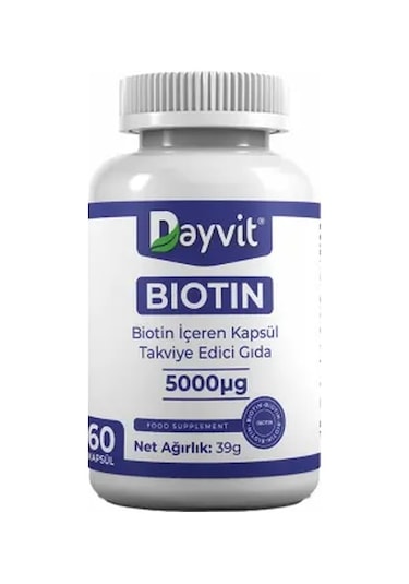 Dayvit Biotin 5000mcg 60 Kapsül