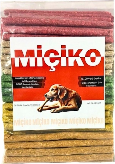 Munchy Renkli Çubuk Köpek Ödülü 14 Cm 100 Lü