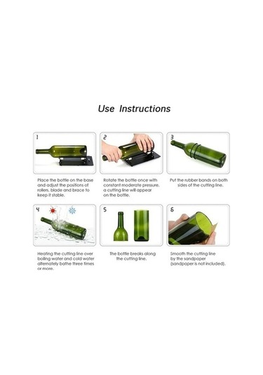 Didadodo Yaratıcı Şişe Kesici - Saksı, Mumluk, Abajur Dıy Aracı - Çok Renkli, Küçük Tasarım Çok Renkli