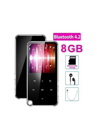 Maiyame 8gb Siyah Bluetooth Mp3 Çalar - Hıfı Ses Kalitesi, Fm Radyo, Kayıt, 1.8" Ekran, Dış Tf Kart Desteği