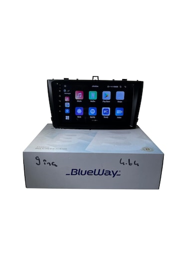 Toyota Avensis 2009-2015 Blueway 4-64 Profesyonel Oem Multimedia 9"