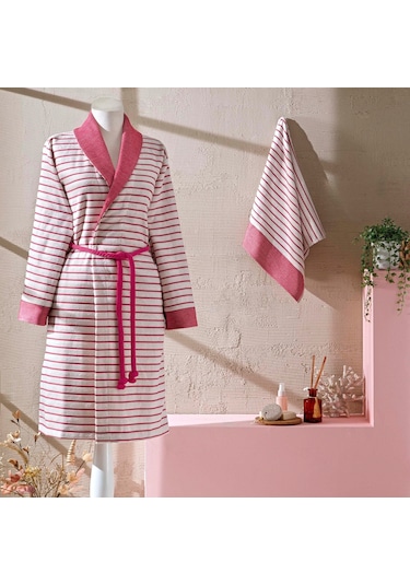 Taç Bambu Dreams Bornoz Set Fuşya S/m 000000001500215659 Fuşya