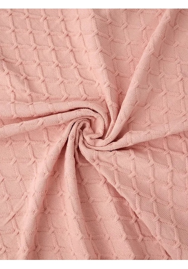 Mk Accessories Bebekler İçin Örgü Pike Battaniye 90/95 Cm 269118682 Tozlu Pembe