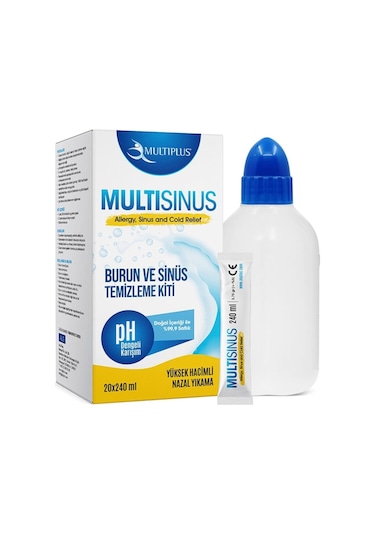 MultIsınüs Burun ve Sinüs Temizleme Kiti Solüsyon 20 x 240 ML