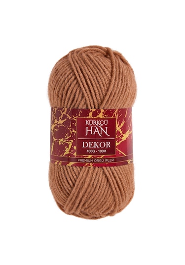 Kürkçü Han Dekor 100gr 100m El Örgü İpi 059 Açık Kahve