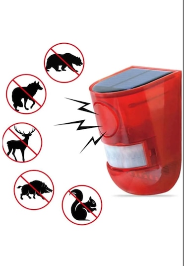Hareket Sensörlü Solar Caydırıcı Yabani Hayvan Kovucu