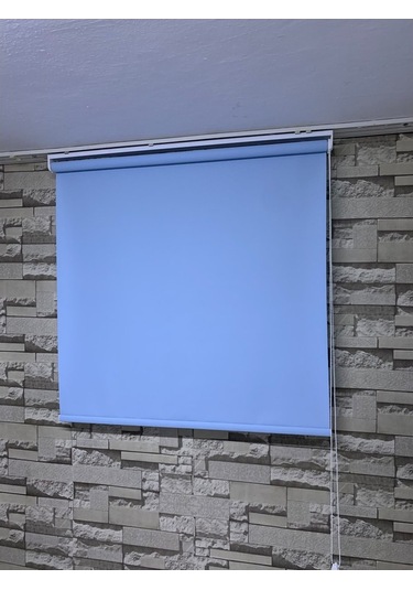 Mavi Renk Mat Stor Perde Alüminyum Kasa Tüm Ölçülerde