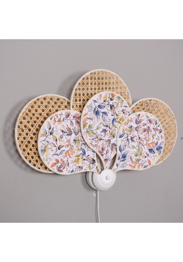 Yeni Papatya Doğal Hazeran & Keten Kumaş Aplik Mix