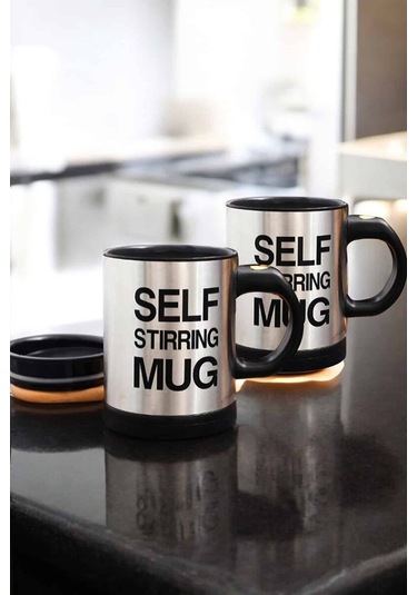 Northcity Self Stirring Mug Kupa - Karıştırıcı Özellikli Paslanmaz Çelik Termos