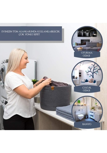 Camatschua Büyük Boy Sepet Siyah