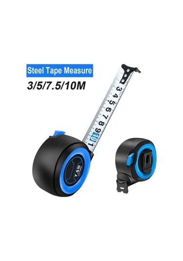 7.5 M 25 Mm-çelik Mezura 3 5 7.5 10 Metre Kalınlaşmış Kendinden Kilitlemeli Kauçuk Alet Cetvel Yapı Araçları Ölçme Önlemleri