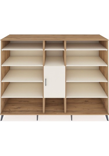 Kronos Dolap 12 Raflı Tek Kapaklı 220x59x163 Çam-aytaşı Çam-aytaşı