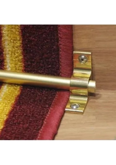 Gold Halı Tutturgaç Çubuğu, Halı Yolluk Kilim Sabitleme Aparatı 110 Cm Gold