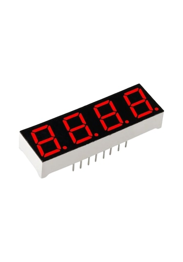 0.56 İnç 4 Basamaklı Kırmızı Katot 7 Segment Gösterge - 3 Adet