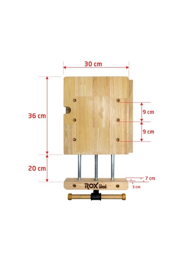 Rox Wood 0274 Tezgah Üzeri Mengeneli Ahşap Çalışma Tezgahı