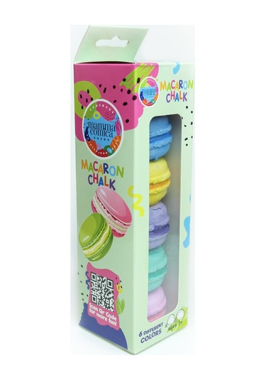 6 Lı Renkli Yumuşak Macaron Tebeşir Seti