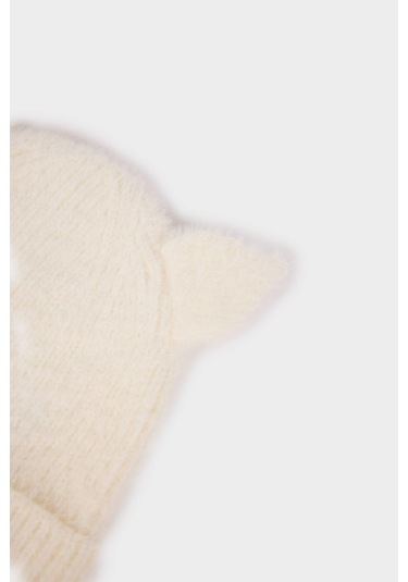 Defacto Kız Bebek Triko Bere F0024a525wnwt1 Beyaz