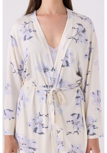 Pierre Cardin Kadın Mavi 3lü Pijama Takımı Pc8885-s-v1 Mavi