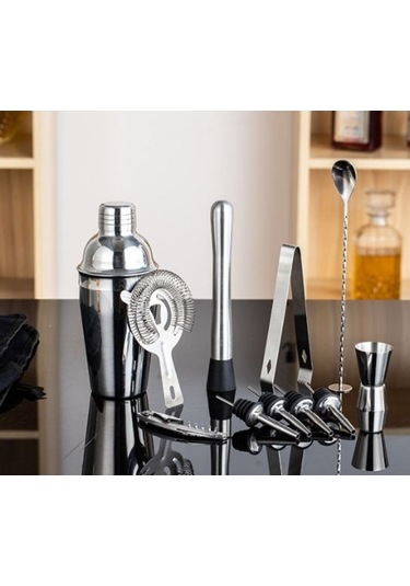 Maoyaya Lichen Paslanmaz Çelik Barmen Seti, Kokteyl Hazırlık Bezi, Profesyonel