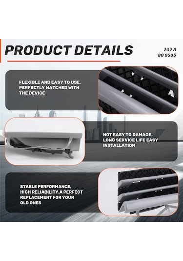 Synodicmonth Mercedes Benz C Sınıfı W202 1998-2001 İçin 1 Çift Araba Ön Tampon Çekme Kancası Kapağı Çekme Deliği Kapağı Römork Trim Kapağı