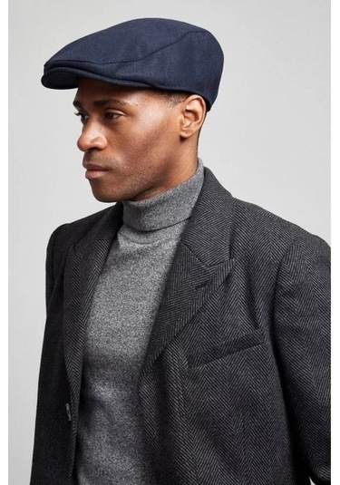 Superstorm Erkek Şapka Yün Flat Cap Kasket