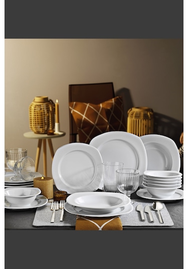 Kütahya Porselen Çisil 24 Parça 6 Kişilik Yemek Seti
