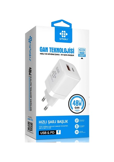 Arbaks ARB-013 48W Usb + Pd Şarj Başlığı