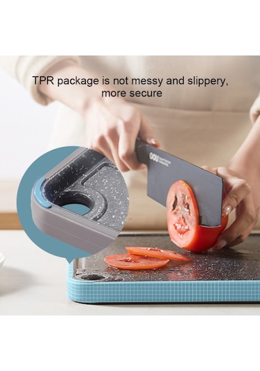 OOU Antibakteriyel Ve Küfe Dayanıklı Kesme Tahtası L Mavi