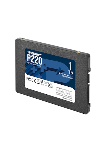 Patriot P220 1 TB 550/500 MB/S 2.5" Sata3 SSD Disk