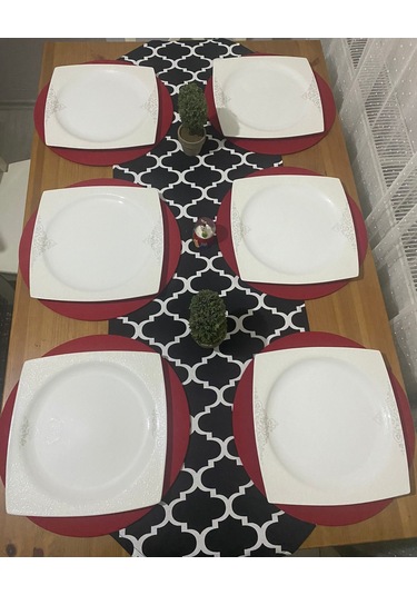 Siyah Klasik Desenli Amerikan Servis Runner Supla Takımı