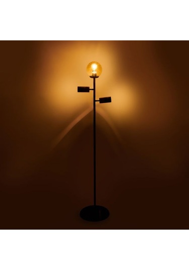 Evidea Lighting Coir Lambader - Siyah / Kahverengi - 150 Cm Siyah / Kahverengi