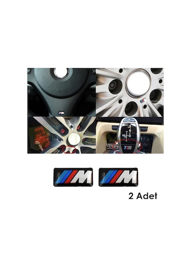 Bmw M Logo Arma Vites Konsol Jant Direksiyon Damla Etiket