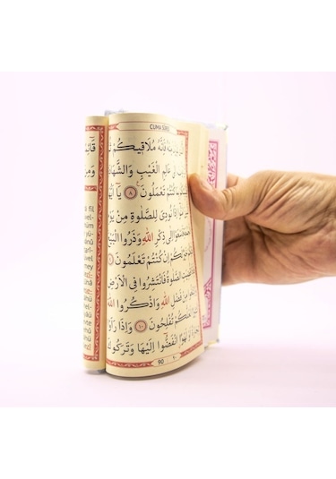 Anneye Babaya Hediye Kadife Yasin Çanta Boy Mavi A75